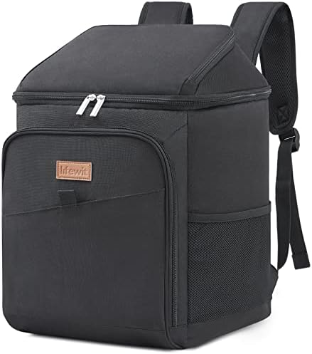 Lifewit 26L 34-Can Insulated Cooler Backpack Cool Bag, Large Picnic Bag Leakproof Portable Fridge Soft Food Cooler Box for Men Women for Outdoor/Picnic/Beach/BBQ/Camping/Travel/Family - PuriLite
