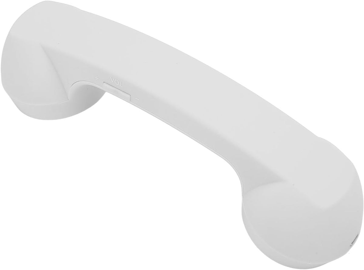 Qiilu Retro Telephone Handset for Mobile Phones - Rechargeable Radiation Proof Handset Receiver with USB Charging (Red) - PuriLite