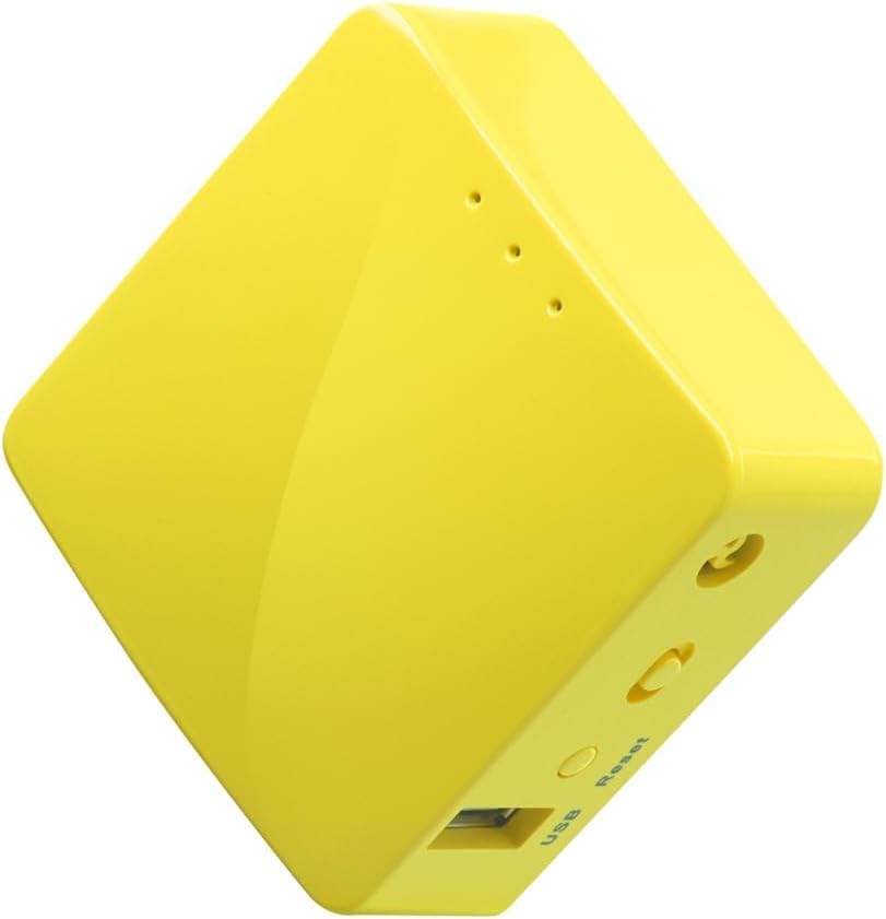 GL.iNet GL-MT300N-V2(Mango) Portable Mini Travel Wireless Pocket VPN WiFi Router - Access Point/Extender/WDS | OpenWrt | 2 x Ethernet Ports | OpenVPN/Wireguard VPN | USB 2.0 | 128MB RAM - PuriLite