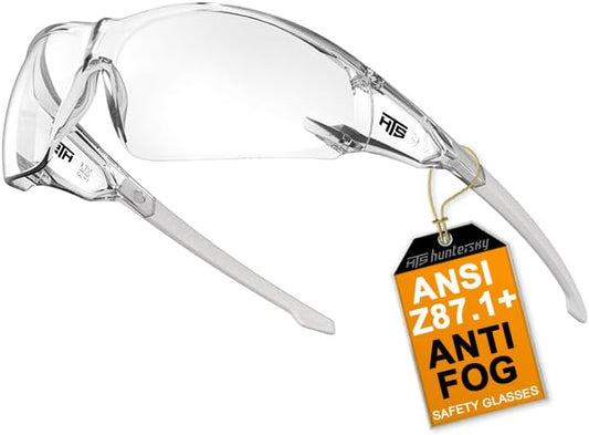 S239 Protective Clear gray small Safety Glasses women men protecting eyes from wind dust pickleball bike riding cycling running - PuriLite