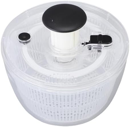 Luocute Salad Spinner, Large Capacity Transparent Fruit and Vegetable Washer Suitable for Kitchen (L 5.91x9.65in) - PuriLite