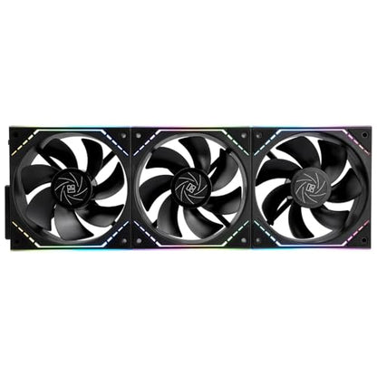 Thermalright TL-M12QR X3 Case Fan, CPU Cooler Comes with ARGB Mirror Light Effect,PC PWM Silent Cooling with 1500RPM Speed,Reverse CPU Cooler Fan (120mm, Black) - PuriLite
