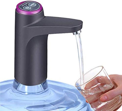 Cozy Blue Water Dispenser, Portable Water Bottle Pump for Universal 3, 4 and 5 Gallon with USB Electric Charging and Automatic Off Switch (Black) - PuriLite
