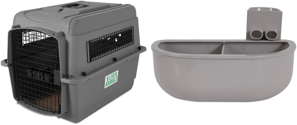 Petmate 00200 Sky Kennel for Pets from 25 to 30-Pound, Light Gray - PuriLite
