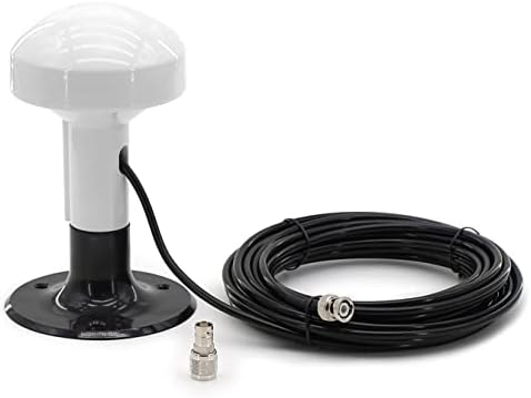NEWASHAN Marine GPS Antenna External Compatible with Garmin GPSMAP GDU GNC NavTalk Pilot StreetPilot AIS Ship Navigation Receiver Fishfinder Sounder+8M Cable TNC Connector+BNC Adapter+Base - PuriLite