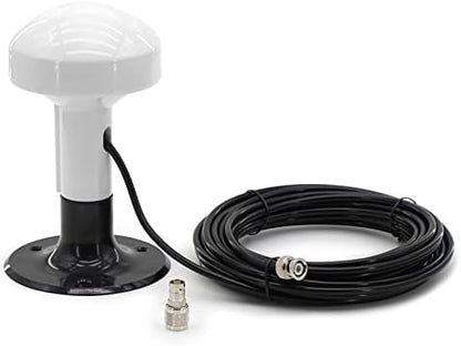 NEWASHAN Marine GPS Antenna External Compatible with Garmin GPSMAP GDU GNC NavTalk Pilot StreetPilot AIS Ship Navigation Receiver Fishfinder Sounder+8M Cable TNC Connector+BNC Adapter+Base - PuriLite