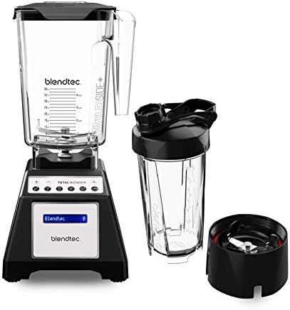 Blendtec Total Classic Original Blender and 75 oz FourSide Blender Jar - Kitchen Blender Bundle - Red - PuriLite