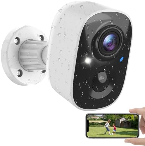 MaxiViz Wireless Camera Outdoor, Battery Powered Security Camera with 2K Color Night Vision, Outside Cameras with AI Motion Detection, 2-Way Talk, IP66 Weatherproof, SD/Cloud Storage, 2 Packs - PuriLite