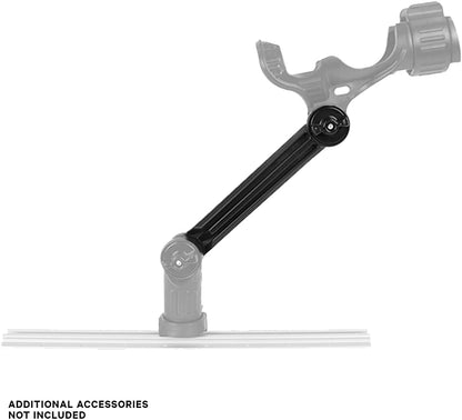 YakAttack 8" Extension Arm for LocknLoad Track Mounted Accessories - Fits Omega Rod Holder, Omega Pro Rod Holder, and FFP Fish Finder Mounts - PuriLite