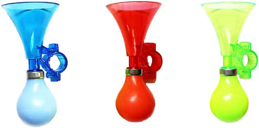 3 Piece Manually Bike Bugle Loudspeaker Siren Hooter Snail Air Horn Bike Horn for Cart Kids Bicycle - PuriLite