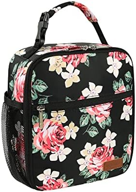 Lunch Box for Men Women Adults Small Lunch Bag for Office Work Picnic - Reusable Portable Lunchbox, Black - PuriLite
