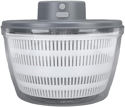 Vegetable Washing Machine Kneading Bowl, Multifunctional Spinner Dryer Vegetable Dryer Salad Mixer Salad Spinner Lettuce Dryer for Home Kitchen (Gray) - PuriLite