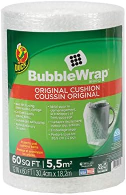 Bubble Wrap Roll, Original Bubble Cushioning, 12" x 175', Perforated Every 12", 1 Pack (12" x 175'), New - PuriLite