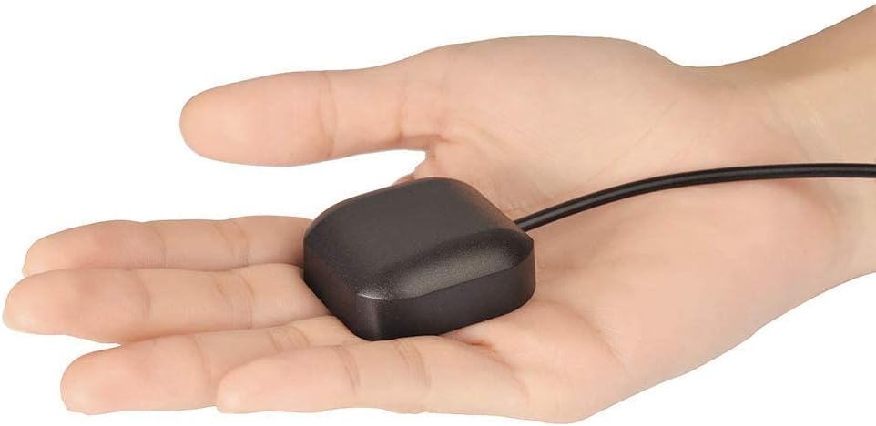 Bingfu Vehicle GPS Navigation Antenna Active GPS Antenna with Fakra C Right Angle Connector Compatible with Car Truck GPS Navigation Receiver System Factory DVD Stereo Head Unit - PuriLite