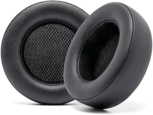 WC Upgraded Replacement Earpads for Corsair Virtuoso RGB Wireless Gaming Headset Made by Wicked Cushions | Improved Durability, Thickness, Softer Leather, and Sound Isolation | (90s Black) - PuriLite