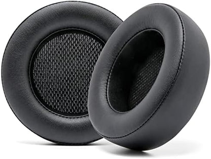 WC Upgraded Replacement Earpads for Corsair Virtuoso RGB Wireless Gaming Headset Made by Wicked Cushions | Improved Durability, Thickness, Softer Leather, and Sound Isolation | (90s Black) - PuriLite