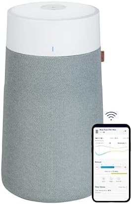 BLUEAIR Air Purifiers for Medium Rooms, Bedroom, Kitchen, Cleans 1,858 sqft in one hour, HEPASilent Smart Air Cleaner for Home, Pets, Allergies, Dust, Mold, Smoke - Blue Pure 311i Max - PuriLite