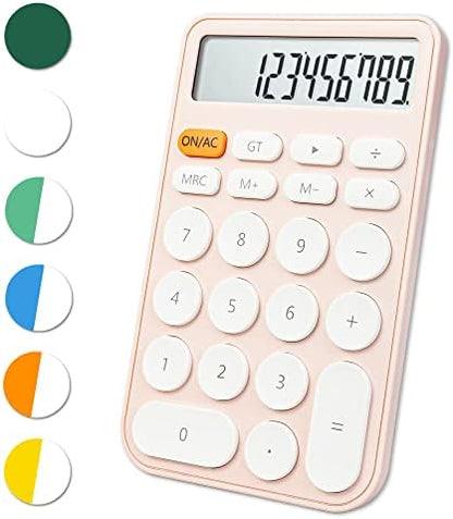 VEWINGL Mechanical Switch Calculator, 12 Digit Large LCD Display and Buttons, Great for Everyday Life and Basic Office Work, with Battery - PuriLite