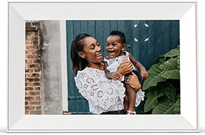 Aura Aspen 12" Digital Photo Frame - Black with Paper Mat - PuriLite