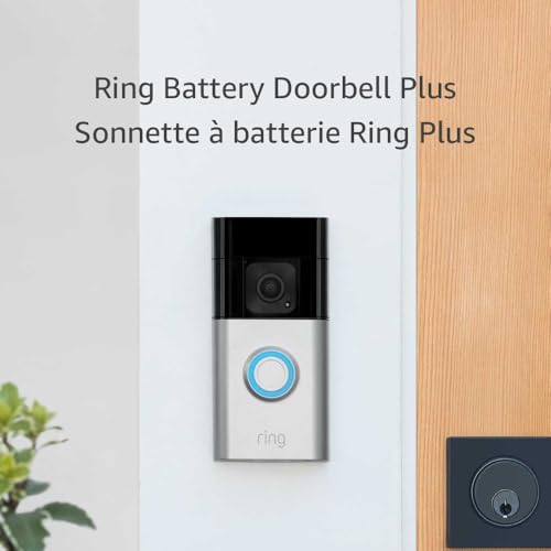 Ring Battery Doorbell Plus (newest model), Head-to-Toe HD+ Video, motion detection & alerts, and Two-Way Talk - PuriLite