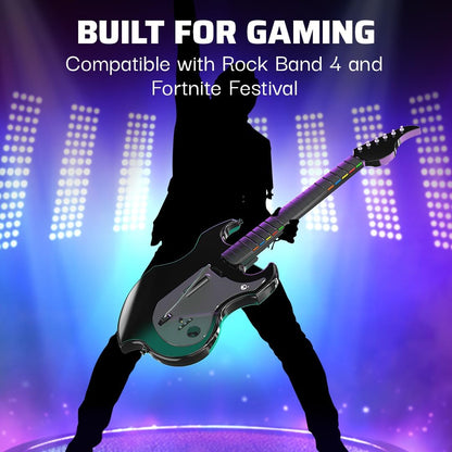 PDP RIFFMASTER Wireless Guitar Controller For Xbox Series X|S, Xbox One, & Windows 10/11 PC - PuriLite