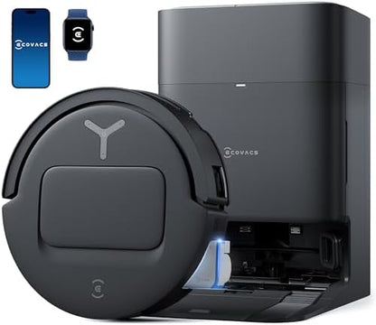 ECOVACS DEEBOT X9 PRO OMNI Robot Vacuum and Mop, BLAST™ 16,600Pa Suction, OZMO ROLLER Instant Self-Washing Mopping, ZeroTangle™ 3.0, Triple Lift System, AI Smart Navigation, Hands-Free OMNI Station - PuriLite