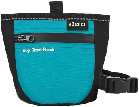 eBasics Dog Treat Pouch for Training Doggie Puppy Snack Reward Pouch Bait Bag Pet Treat Carrier Holder with Clip Waist Belt Magnetic Opening - PuriLite