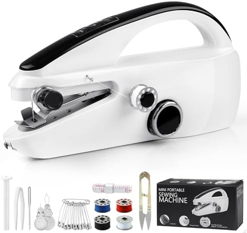 Handheld Sewing Machine, Dual Speed Hand Held Sewing Machine, Sewing Mini Portable Machine for Beginners, Adults, DIY, Home, Travel-G3 - PuriLite