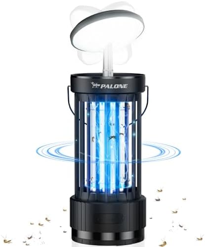 PALONE Bug Zapper, 4000mAh Electric Bug Zapper with LED Light, Retractable Fly Zapper with 3 Levels of Lighting Intensity Used for Indoor Outdoor - PuriLite