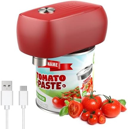 Osnil Rechargeable Electric can Opener for Seniors, Arthritis and Mum Automatic Open Any Size can with Smooth Edge Food-Safe with Rechargeable Battery and USB Cable - PuriLite