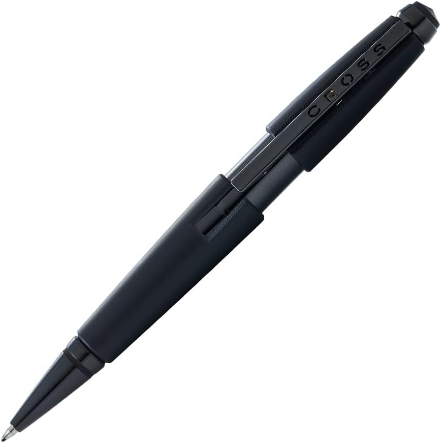 Cross Edge Matte Black Lacquer Gel Rollerball Pen - PuriLite