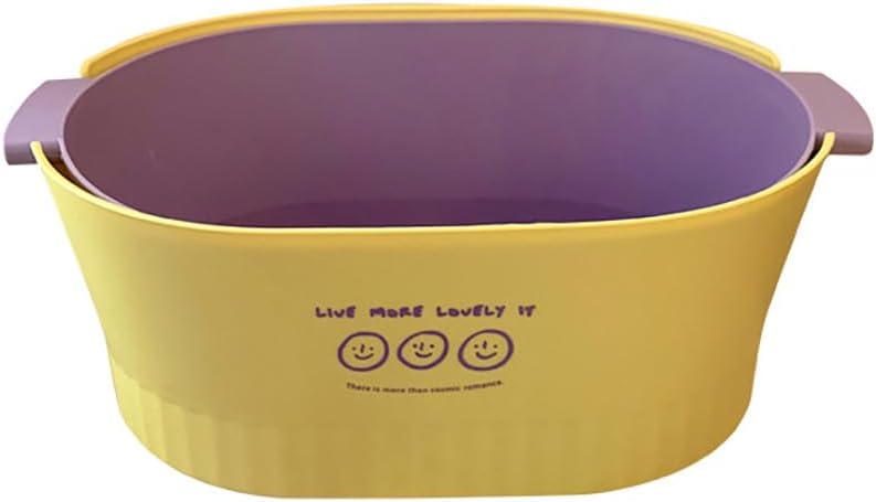 Kitchen Washbas Food Strainer Drain Basket Rotating Drainer Double-Layer Basin Vegetable Fruit Washing Strainer - PuriLite
