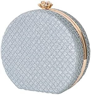CORIOS Women's Evening Handbags Luxury Round Clutch Purse Shoulder Bag with PU Leather - PuriLite