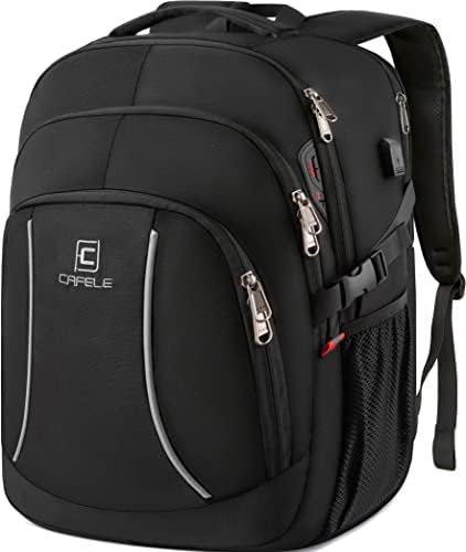 RFID Cafele Laptop Backpack Travel Computer Backpack College Bookbag School Backpack with USB Charging Port - PuriLite