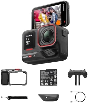 Insta360 Ace Pro 2 Standard Bundle - 8K Waterproof Action Camera Co-Engineered with Leica, 1/1.3" Sensor, Dual AI Chip, Leading Low Light, Superior Audio, Flip Screen & AI Editing for Vlogs - PuriLite