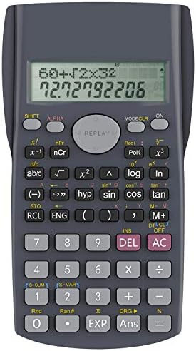 Helect 2-Line Engineering Scientific Calculator | Scientific Calculator | Engineering Calculator | School Calculator | Business Calculator | Battery Powered Calculator - PuriLite