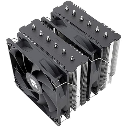 Thermalright Peerless Assassin 120 SE Black CPU Cooler, 6 Heat Pipes AGHP Technology, Dual 120mm PWM Fans, 1550RPM Speed, for AM4/AM5 and Intel LGA 1700/1851/115X/1200,Computer CPU Cooling - PuriLite