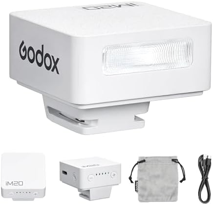 Godox IM20/IM22 Mini Camera Flash,3s Recycle Time,440 Full Power Flash Time Built in Lithium Battery for Fuji,for Canon,for Nikon,for Sony, for Olympus Camera (im22) - PuriLite