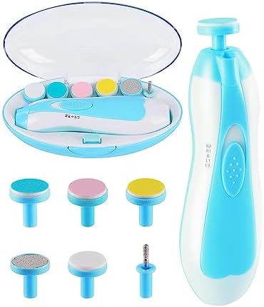 Baby Nail Trimmer Electric,Baby Nail File Clipper for Toes and Fingers - PuriLite