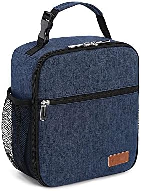 Lunch Box for Men Women Adults Small Lunch Bag for Office Work Picnic - Reusable Portable Lunchbox, Black - PuriLite