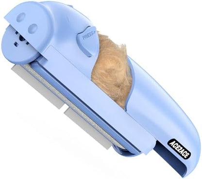 ACE2ACE Pet Hair Remover Roller, Reusable Lint Roller Hair Removal Brush Self-Cleaning Animal Fur Remover for Carpet,Sofa,Bedding-Blue - PuriLite