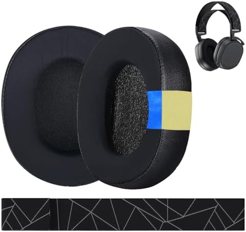 Ear Pads & Headband Replacement for SteelSeries Arctis 7/9 / Pro & Prime Wireless Gaming Headset etc. by MMOBIEL - Cooling Gel Ear Pad Cushions & Elastic Fabric Headband Top Pad Cushion - PuriLite