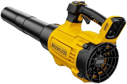 Nelhalt 20V Cordless Leaf Blower, Turbo Boost 600 CFM/125 MPH Compatible with Dewalt 20V Max Battery, Brushless Motor, Variable Trigger and Speed Lock, Ergonomic 3.6LBS for Driveway & Yard, Tool Only - PuriLite