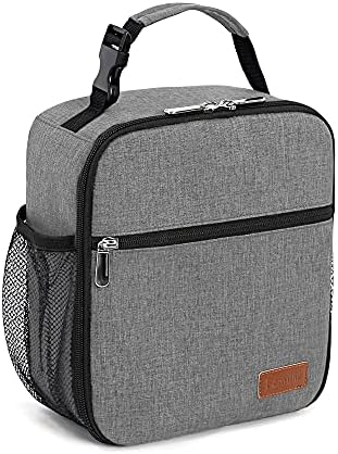 Lunch Box for Men Women Adults Small Lunch Bag for Office Work Picnic - Reusable Portable Lunchbox, Black - PuriLite