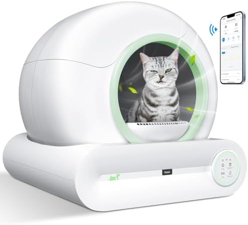 Self Cleaning Cat Litter Box – NBBX 2025 Upgraded Smart Odor-Control Robot with APP & Touch Panel | 65L Capacity, Auto Waste Removal & Deodorization | Ultra-Quiet Low Entry Box for Multiple Cats - PuriLite