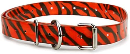 Orange Heavy-Duty 3/4" Waterproof and Odor Proof TPU Replacement Dog Collar Strap for Bark, Shock, Training and Electric Dog Fence Receiver Collars - PuriLite