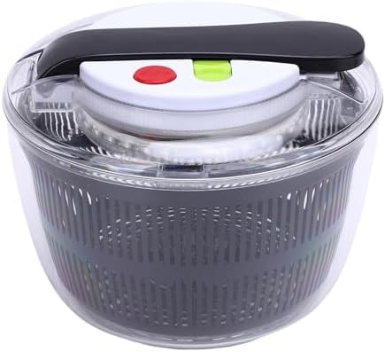 SENECESLI Salad Spinner, Easy Press Vegetable Dryer PP for Lettuce (Black) - PuriLite