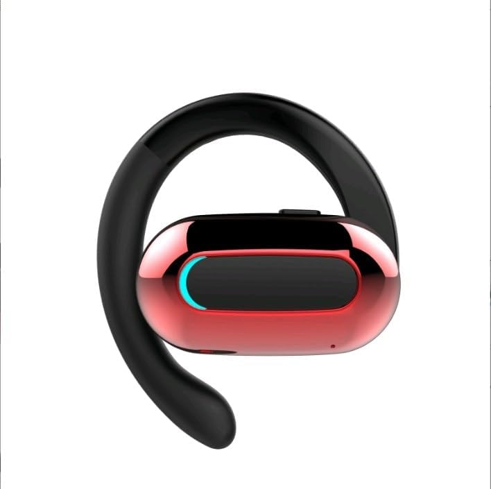 Open Ear Headphone,5.3 Bluetooth Headset for Cell Phones Wireless Earpiece Single Headset 15Hrs Talking with Noise Cancelling Mic Handsfree Earbud for iPhone Android Laptop Trucker Driver(Black) - PuriLite