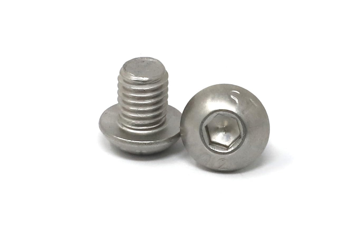 iexcell 50 Pcs M6 x 20mm Thread Pitch 1 mm Stainless Steel 304 Hex Socket Button Head Cap Screws Bolts Kit - PuriLite