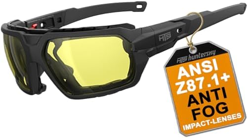 HTS HUNTERSKY Protective Gear Powersports Motorcycle anti fog riding Goggles eyewear padded sunglasses,Dustproof Windproof - PuriLite